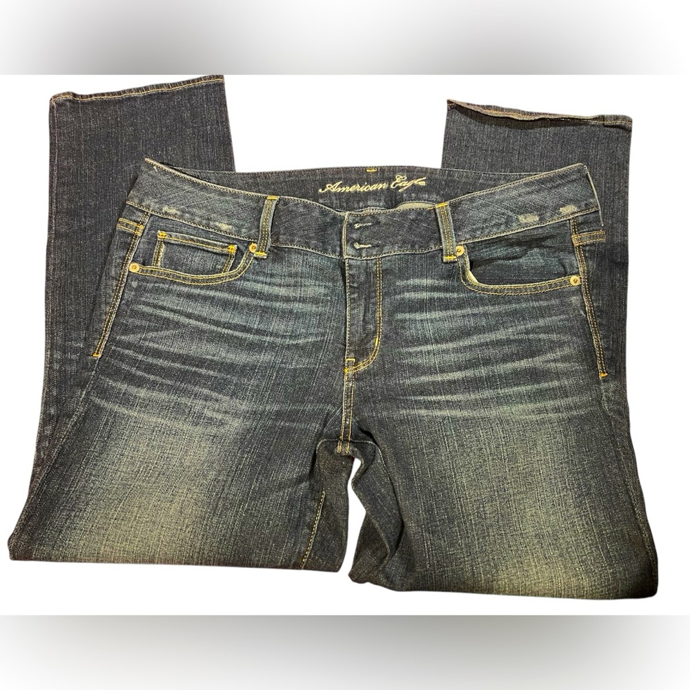 AMERICAN EAGLE ladies Artist Flare Jeans EUC SIZE 14